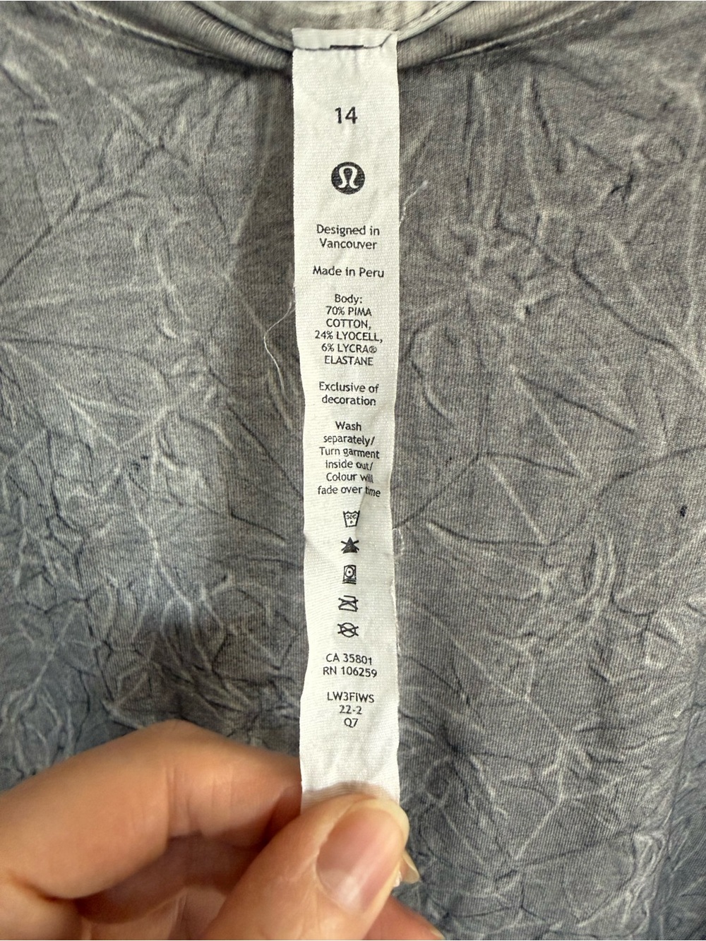 Lululemon Love Crew T-Shirt Size 14 - Picture 2 of 5